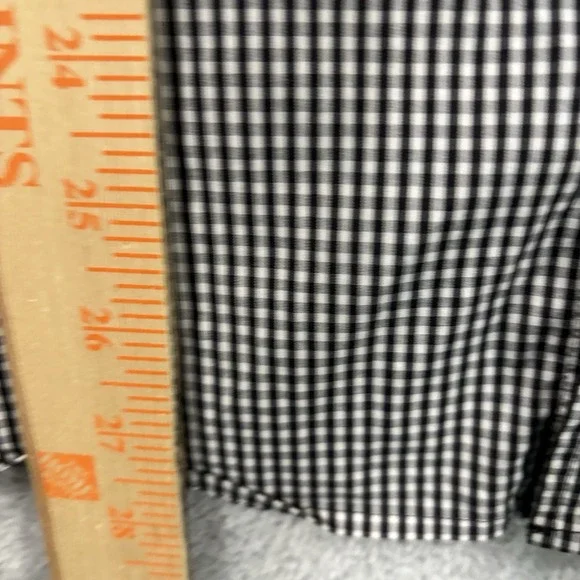 Moschino 30 years Button Shirt Short Sleeve Men 39 15 1/2 Preppy Luxury Black - Picture 5 of 7